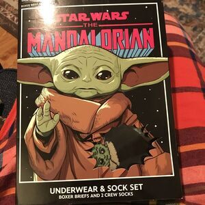 Star Wars The Mandalorian Underwear & Sock Set-Boxer Briefs & 2 Crew Sock